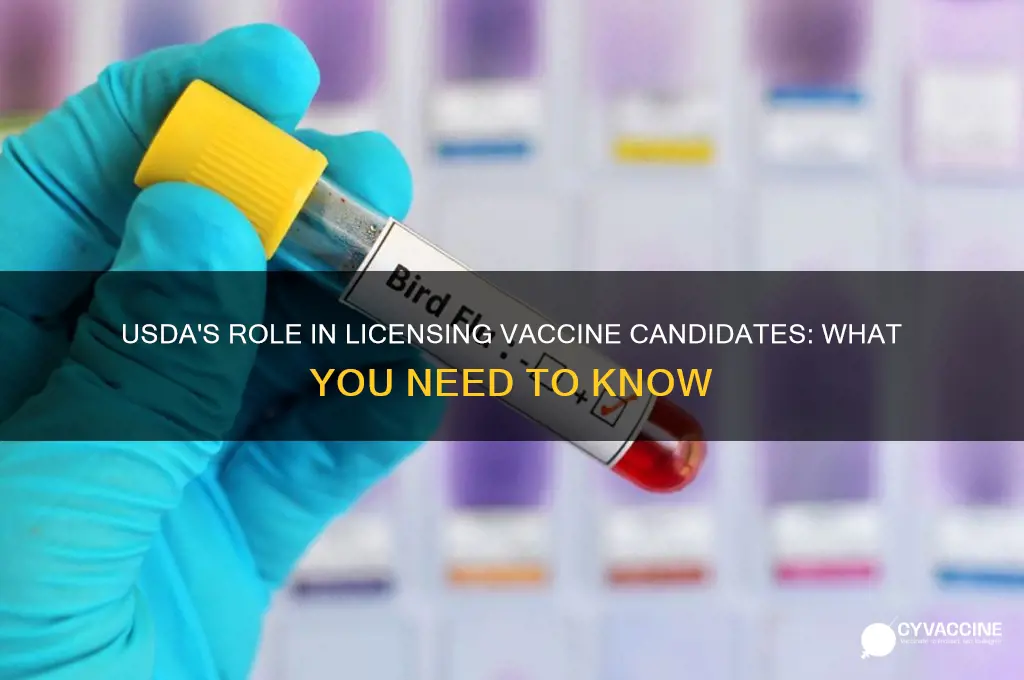 does united states department of agriculture licence vaccine cabdidates