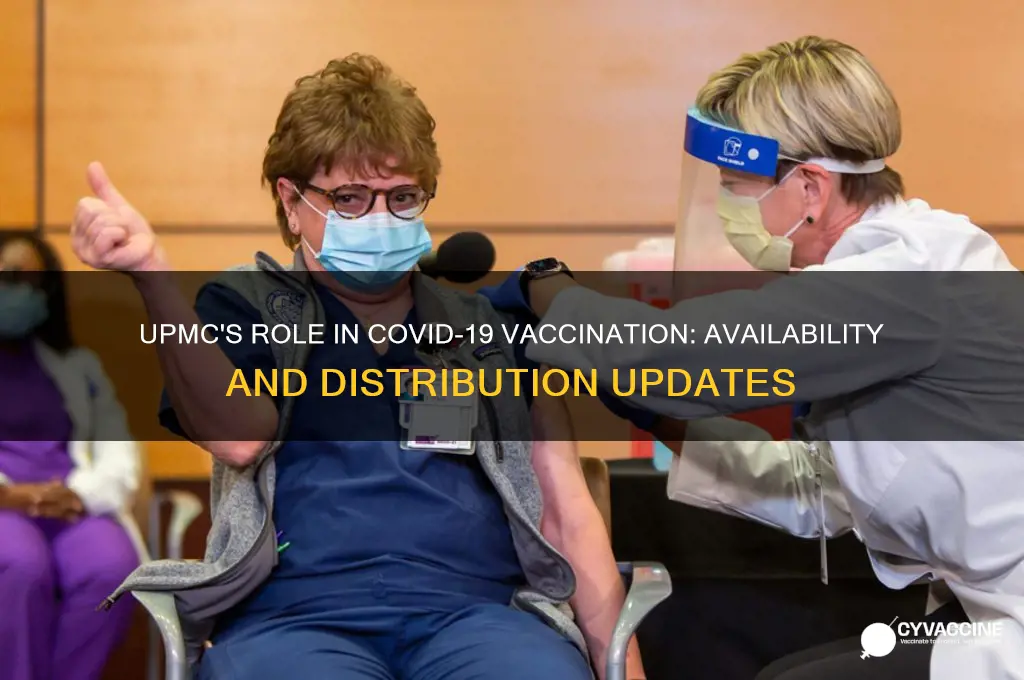 does upmc have a coronavirus vaccine