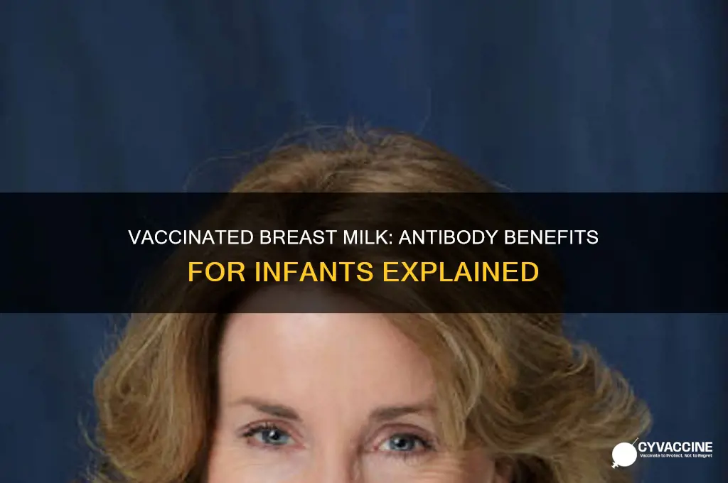 does vaccinated breast milk contain antibodies