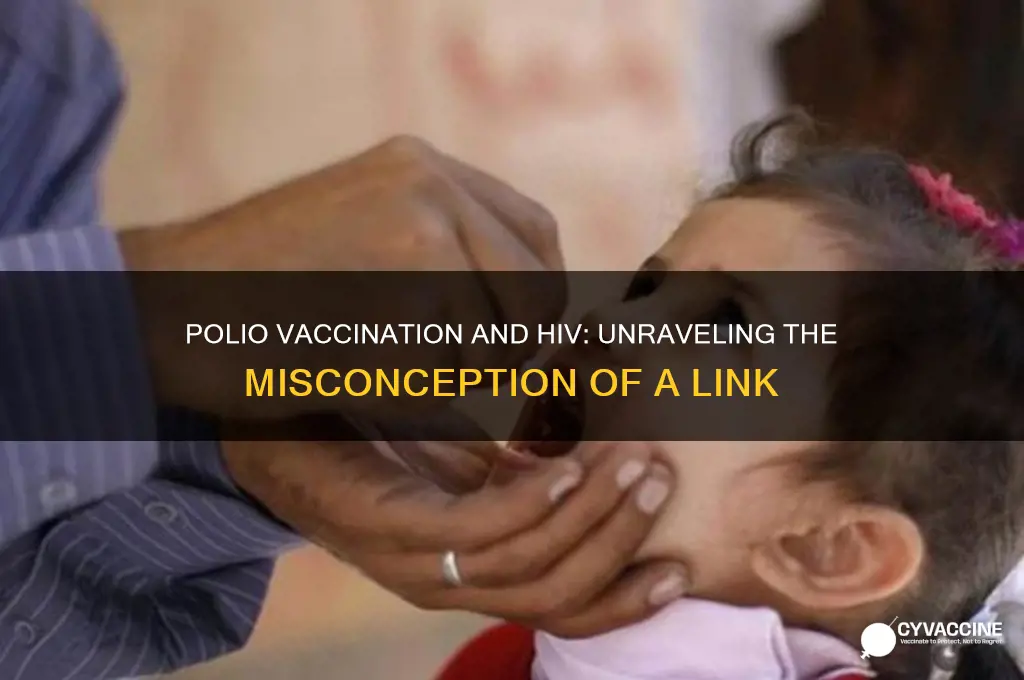 does vaccination against polio link to the spread of hiv