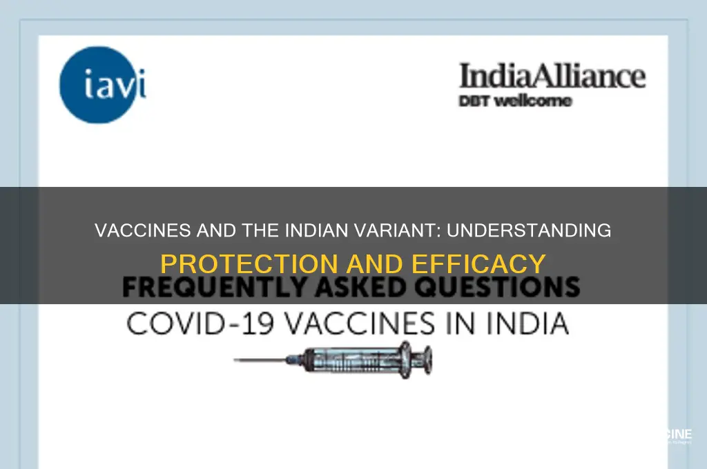 does vaccination protect against indian variant