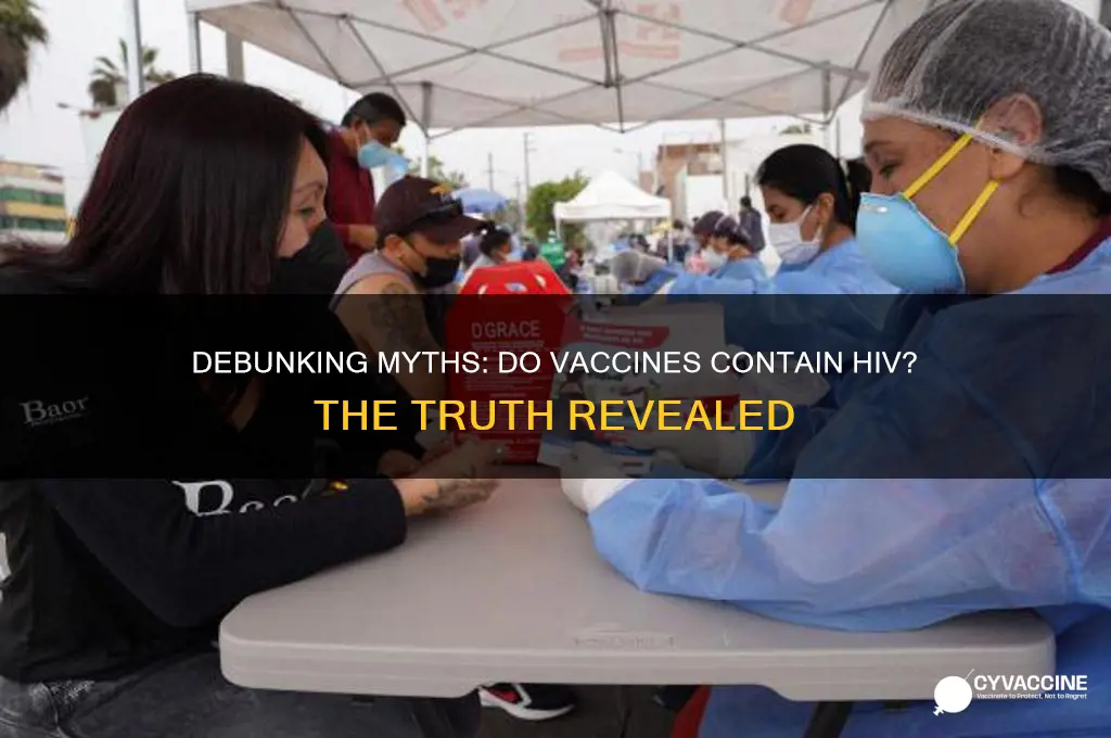 does vaccine have hiv in it