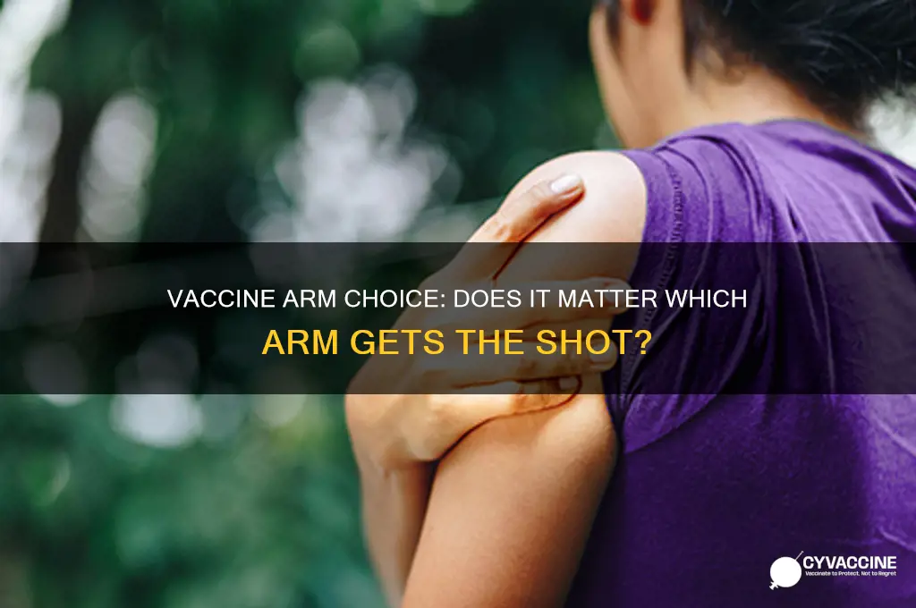 does vaccine have to be in same arm