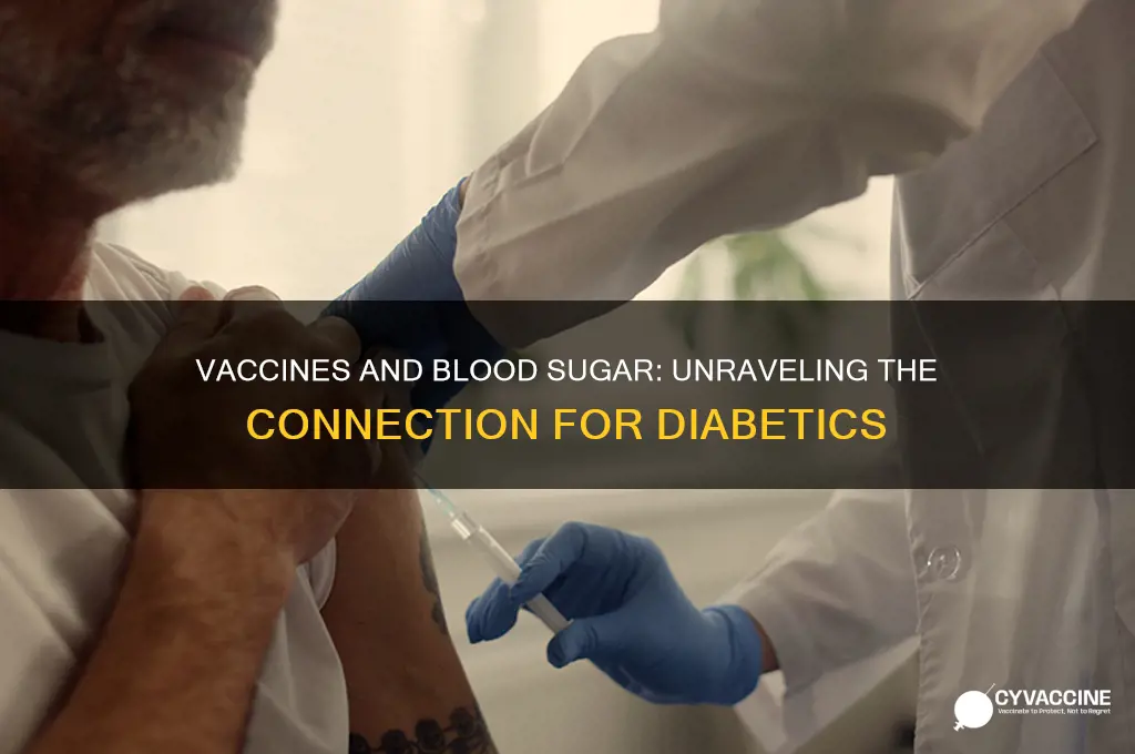 does vaccines raise blood sugar levels