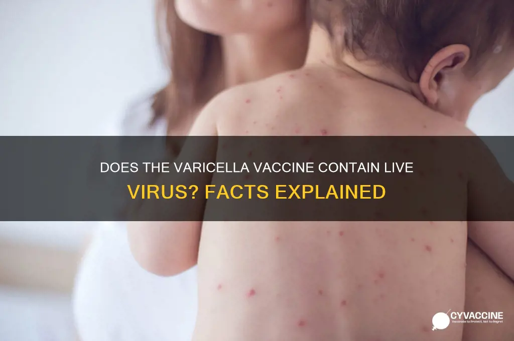 does varicella vaccine contain live virus