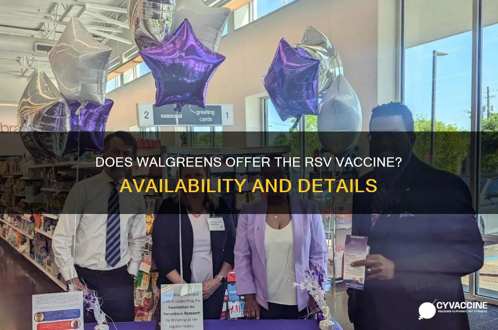 does walgreen have the rsv vaccine