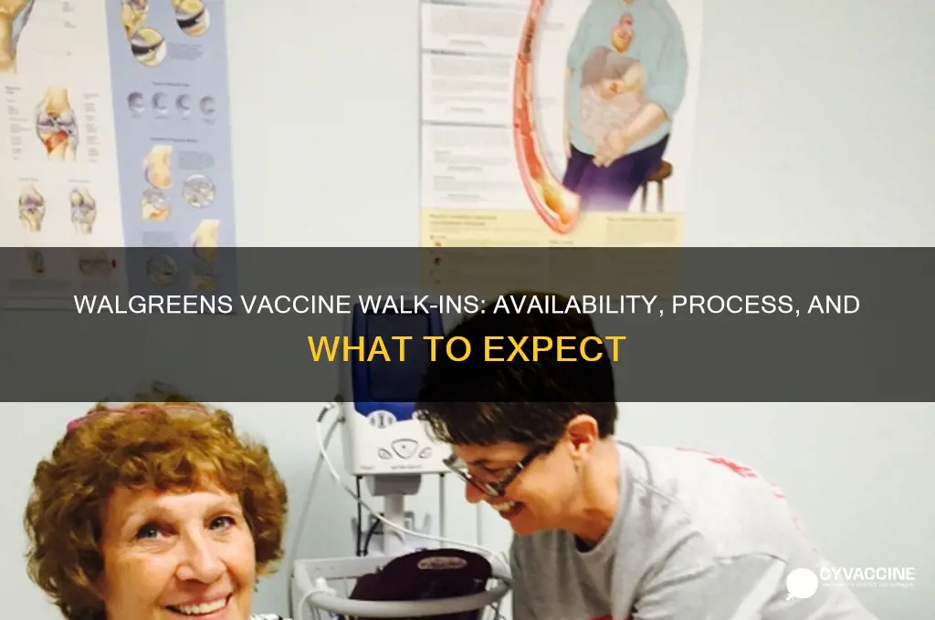 does walgreens do vaccine walk ins