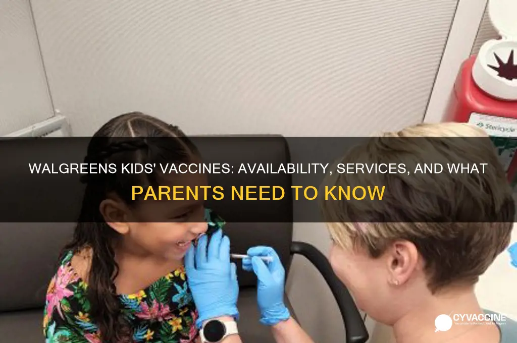 does walgreens do vaccines for kids