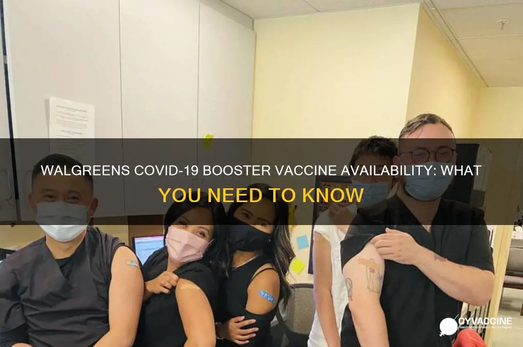 does walgreens have the booster vaccine