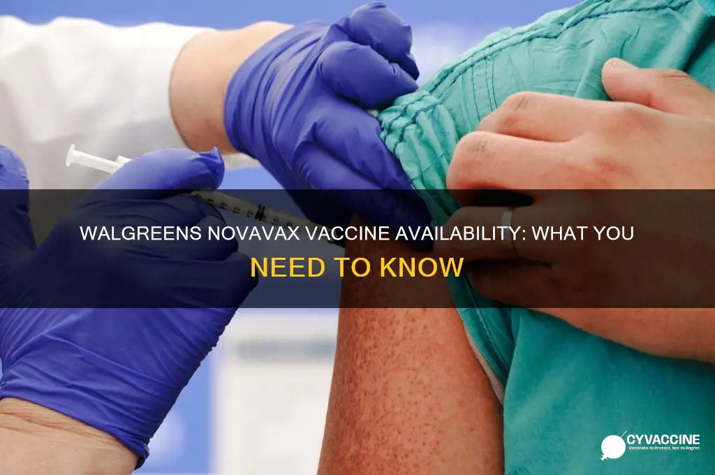 does walgreens have the novavax vaccine