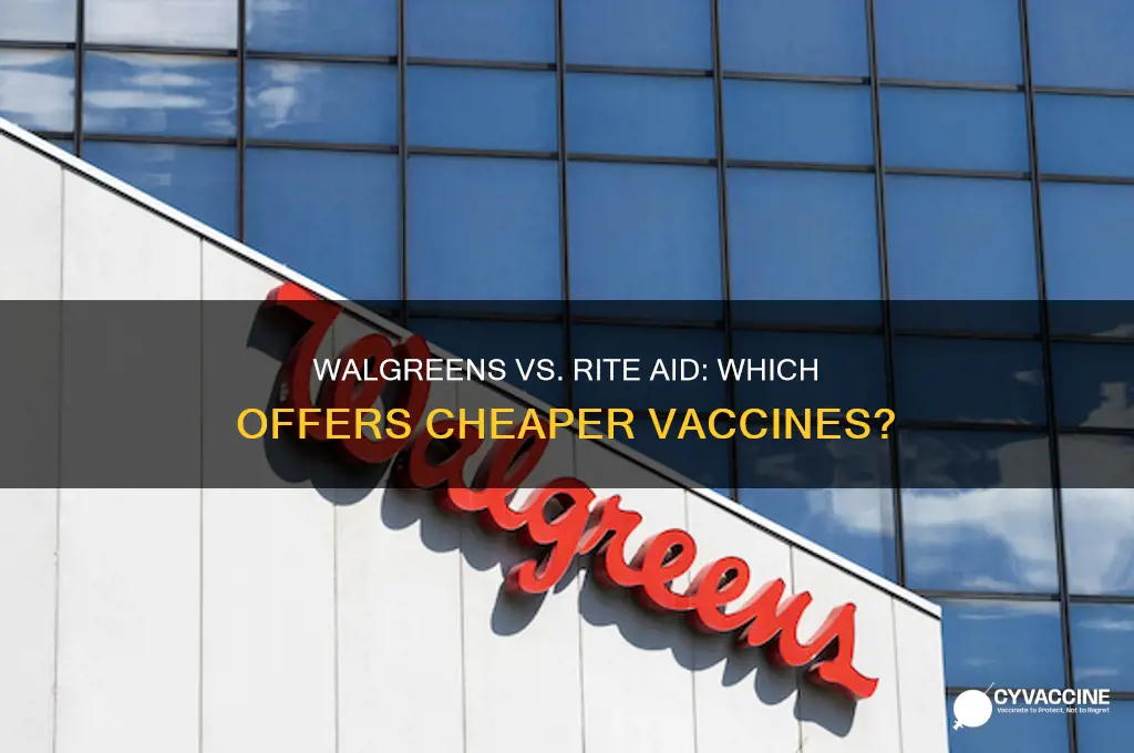 does walgreens or rite aid have cheaper vaccines