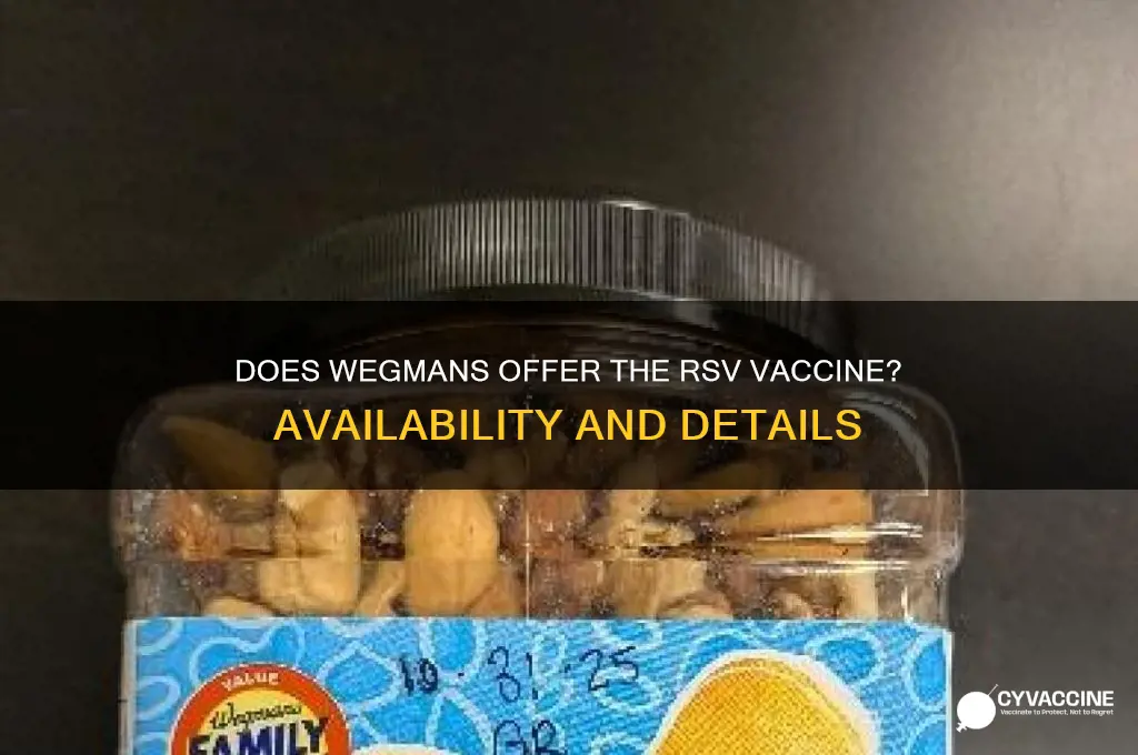 does wegmans have the rsv vaccine