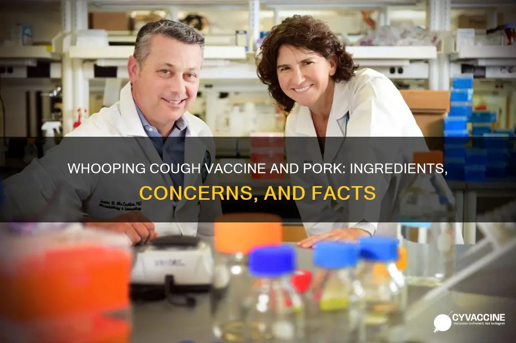 does whooping cough vaccine contain pork