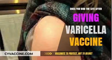 Should You Rub the Injection Site After the Varicella Vaccine?