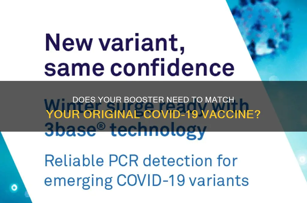 does your booster have to match your vaccine