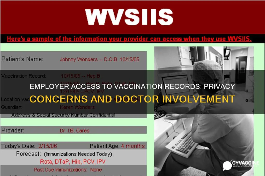 does your employer record your vaccination records with doctor