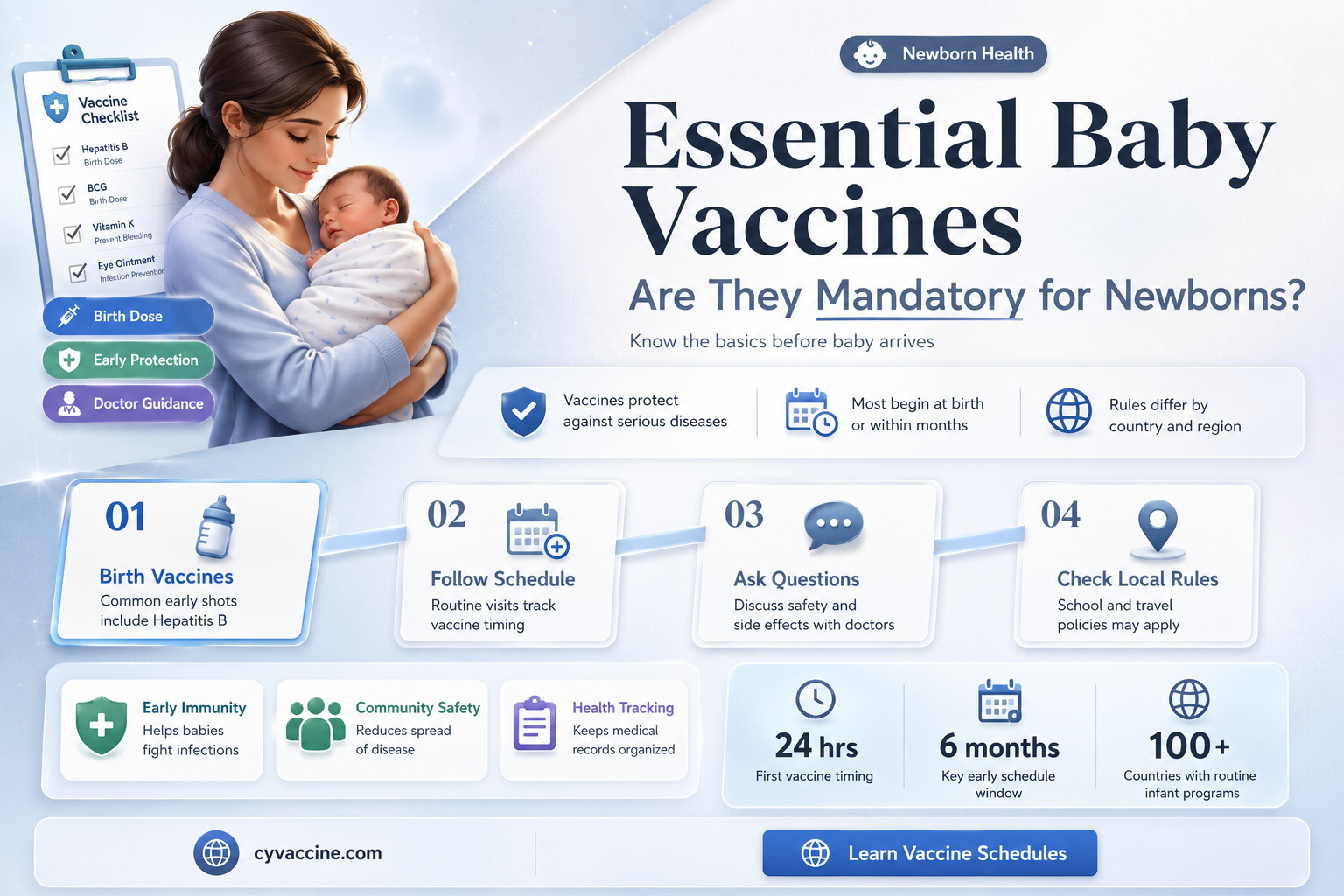 are there mandatory vaccines for babies