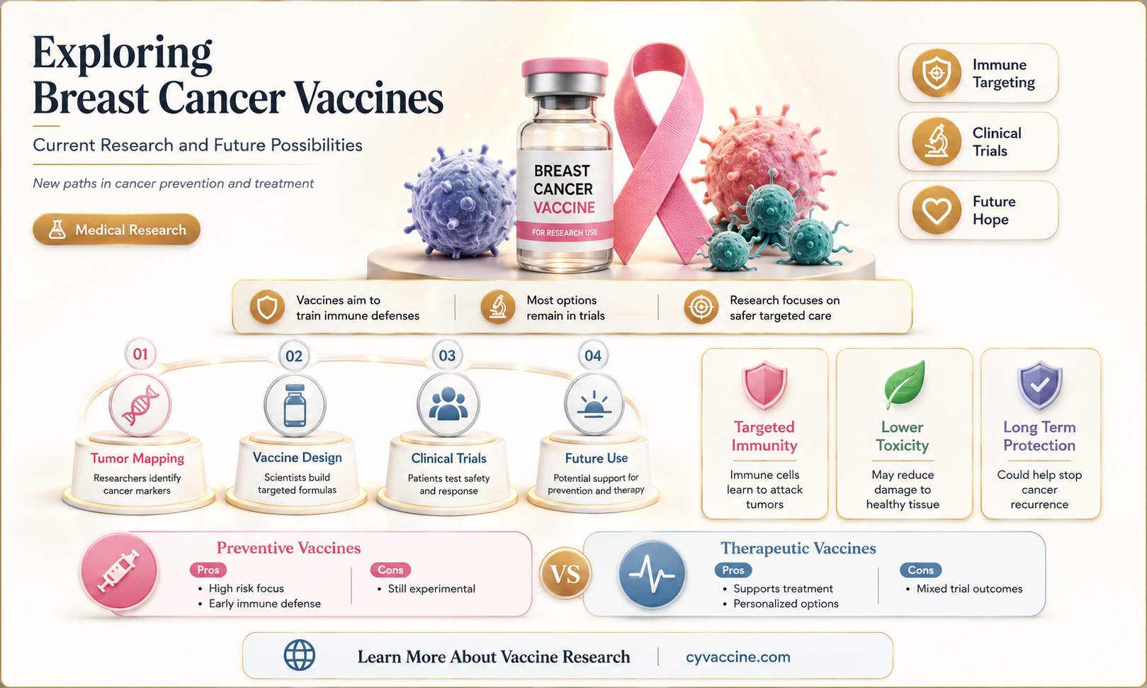 are there vaccines for breast cancer