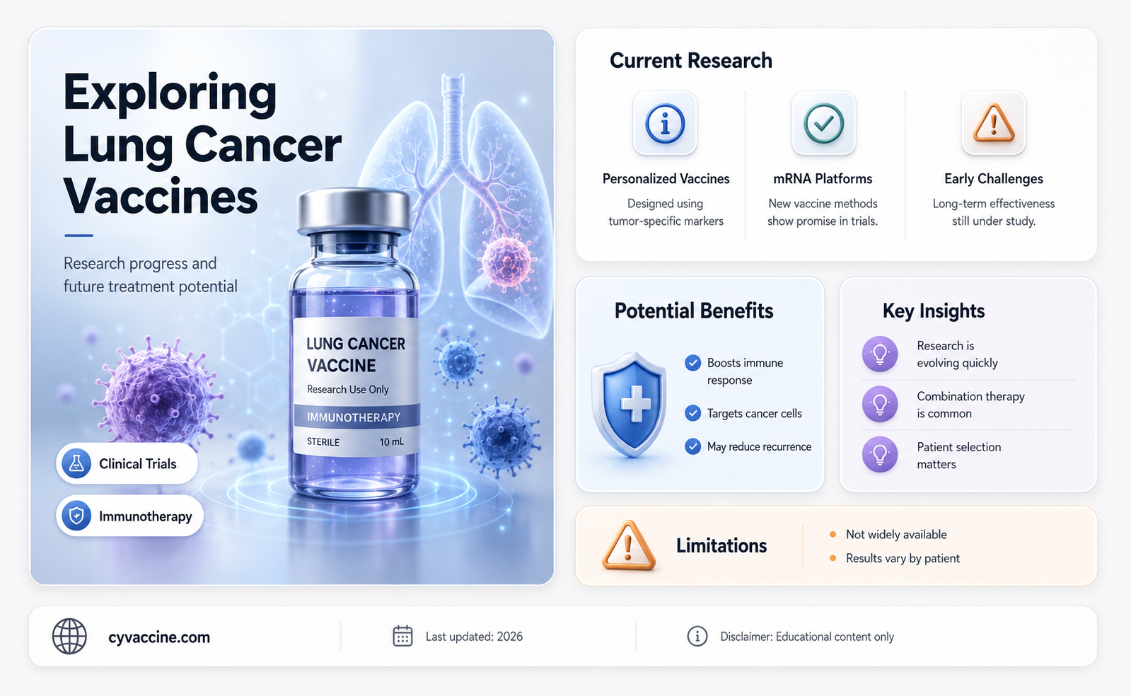 are there vaccines for lung cancer