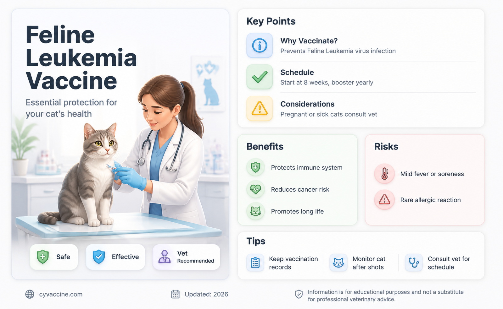 are cats vaccinated against feline leukemia