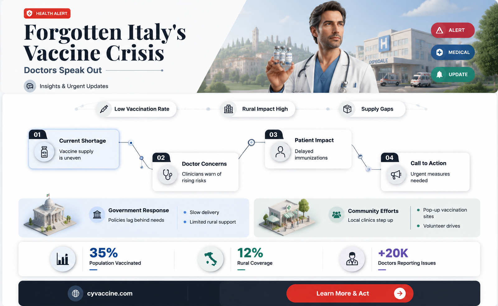 are forgotten italys vaccine doctors say