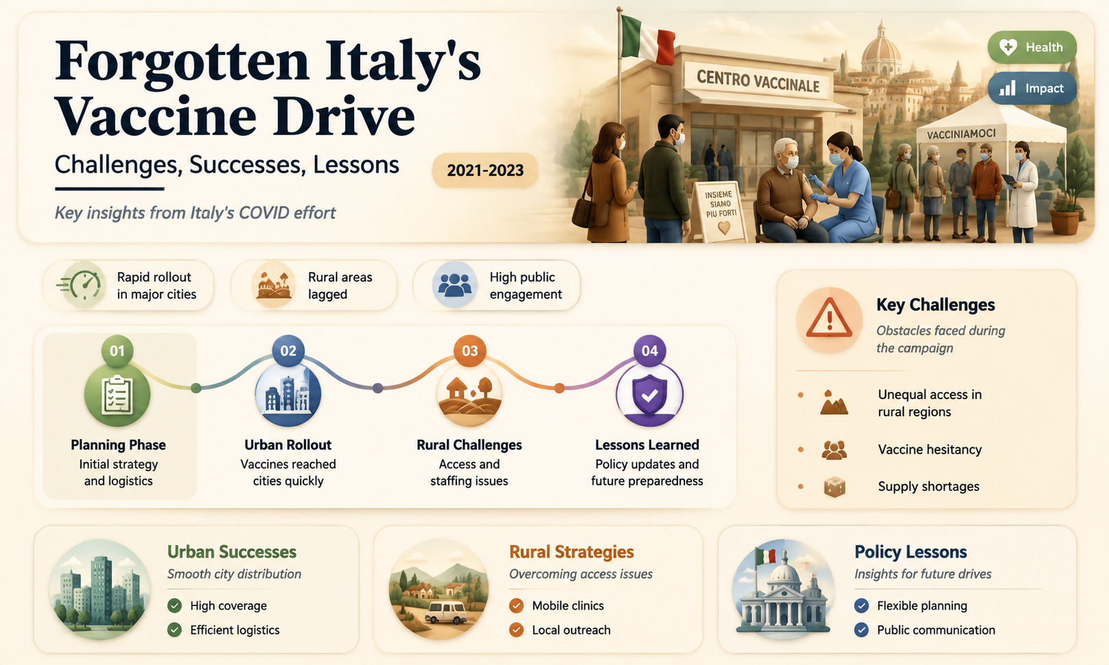 are forgotten italys vaccine drive say