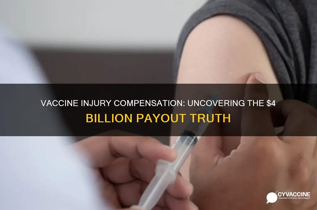 has 4 billion dollars been paid out in vaccine injuries
