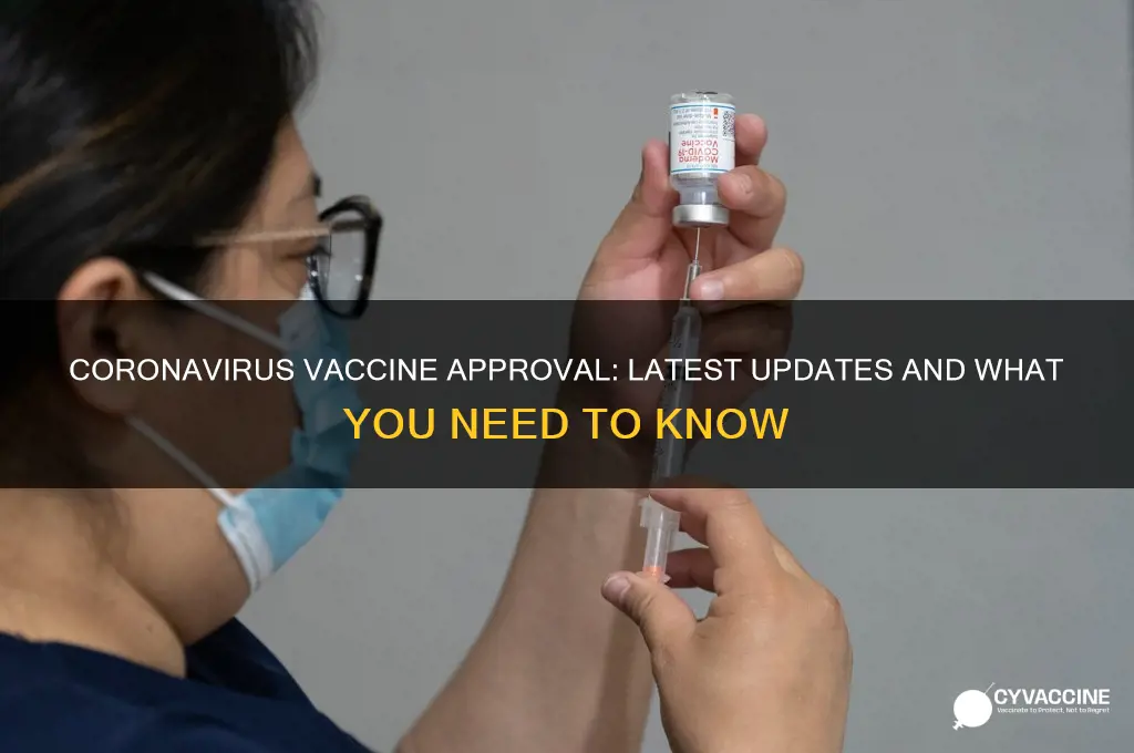 has a coronavirus vaccine been approved