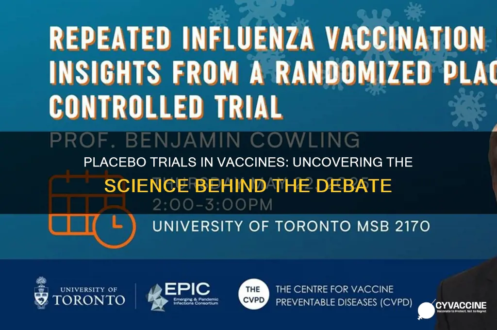 has a placebo trial been done on vaccines