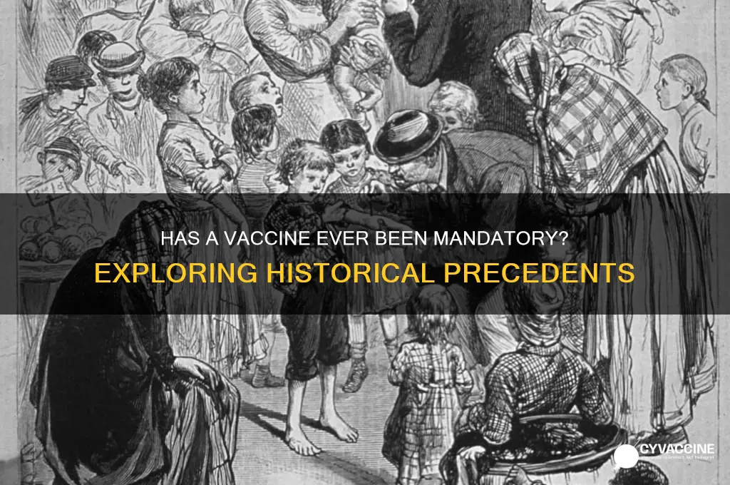 has a vaccine ever been mandatory