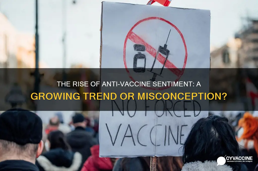 has anti vaccine gotten more popular