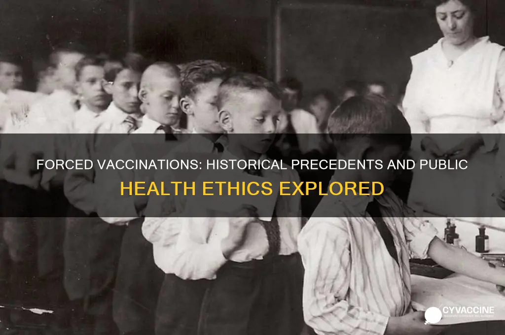 has any country ever forced vaccines on the public