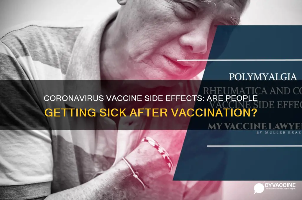 has anybody got sick from the coronavirus vaccine