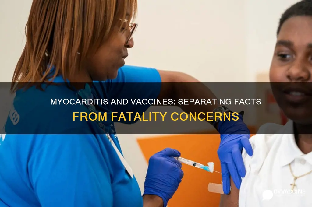 has anyone died from myocarditis vaccine