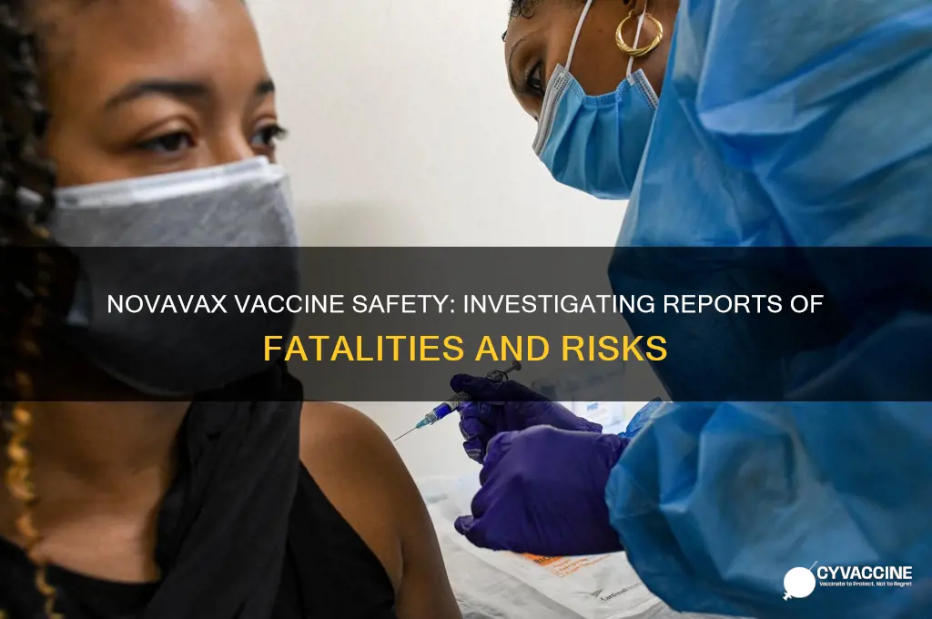 has anyone died from novavax vaccine
