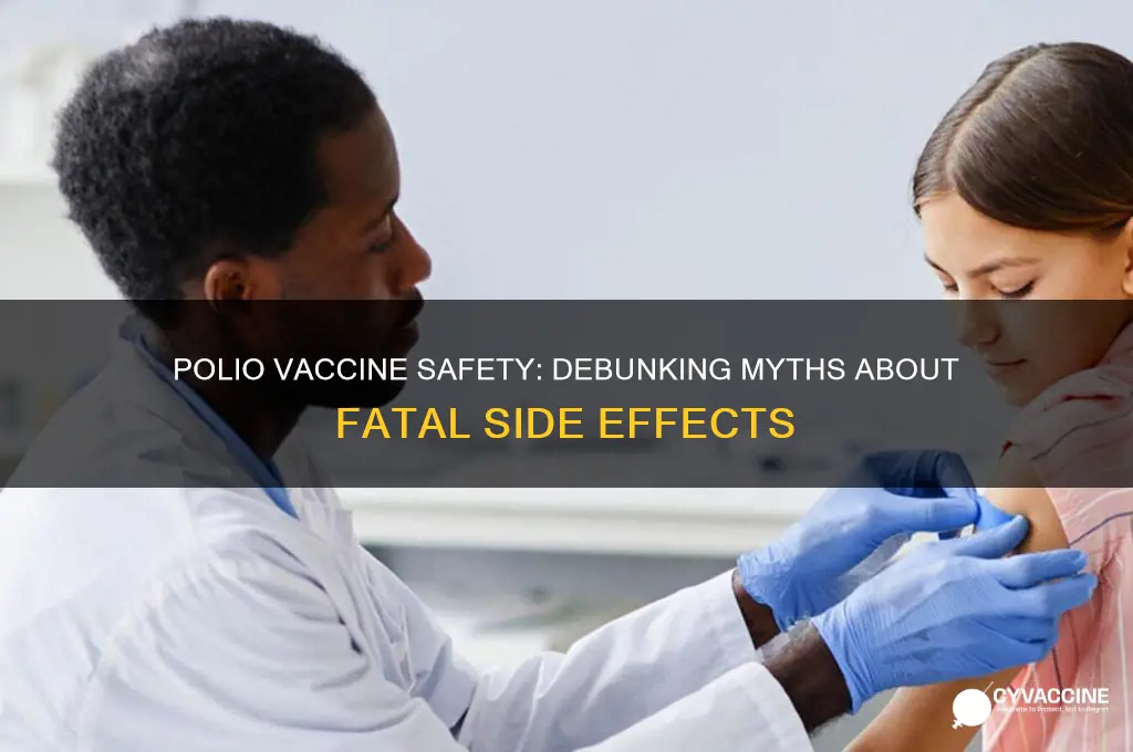 has anyone died from polio vaccine