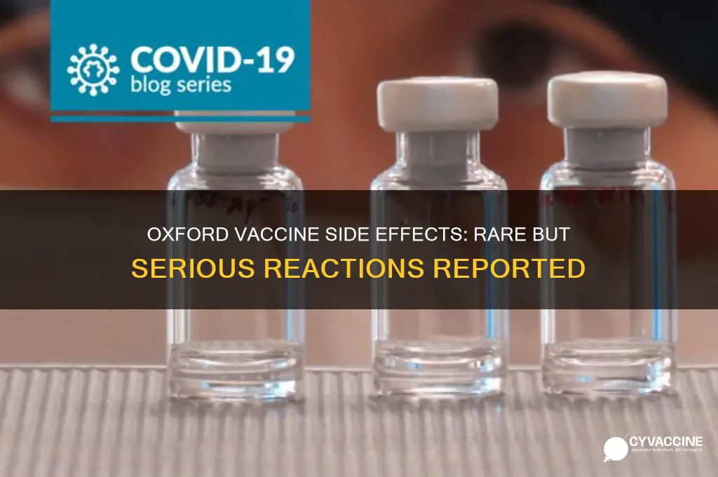has anyone had a bad reaction to the oxford vaccine