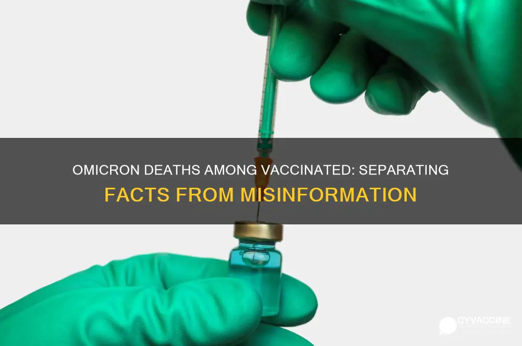 has anyone vaccinated died from omicron