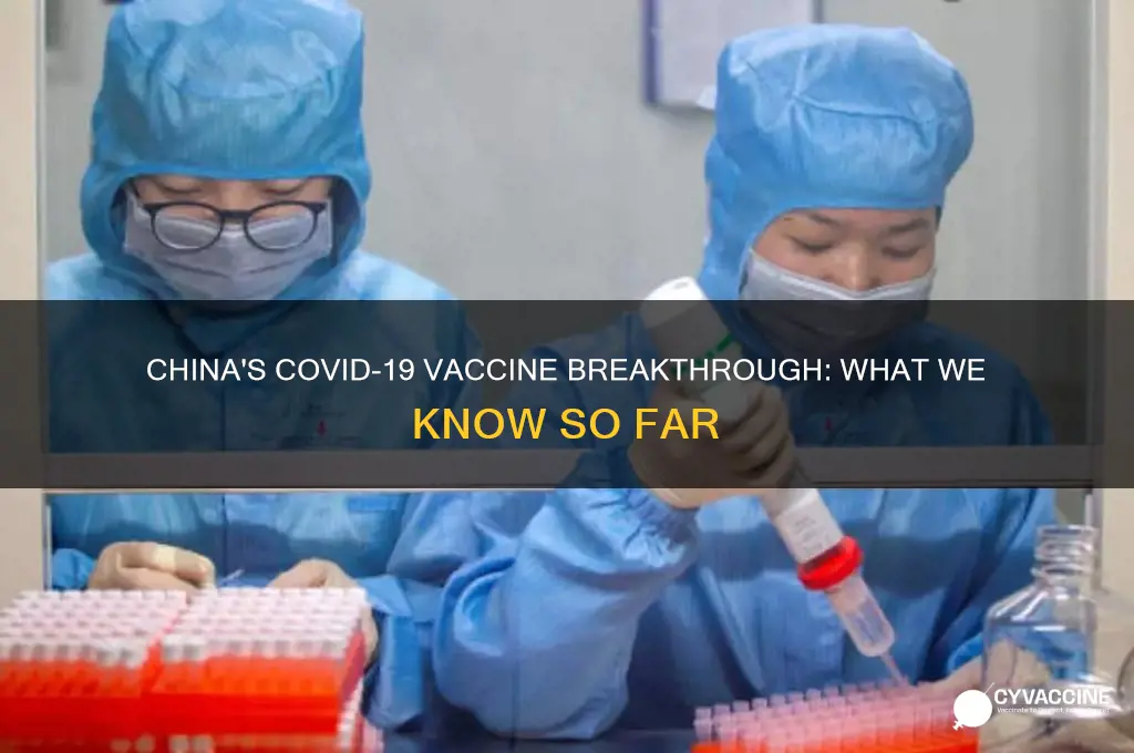 has china found vaccine for corona