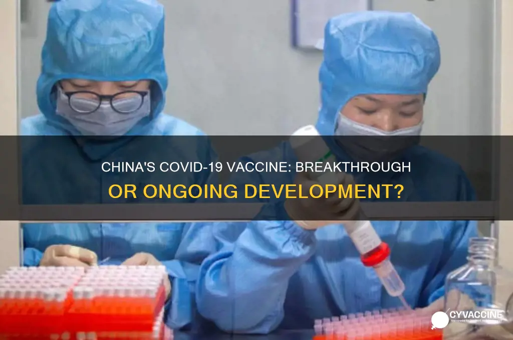 has china invented vaccine for coronavirus