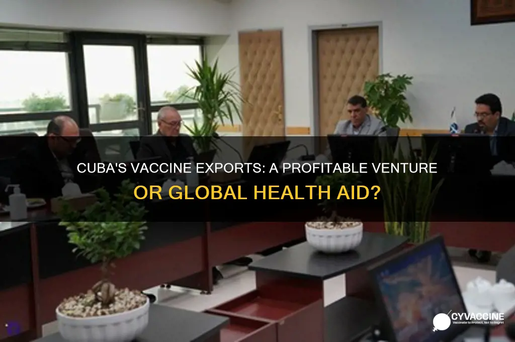 has cuba made any money from making and distributing vaccines