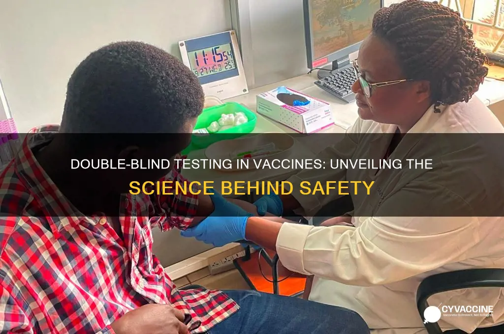 has double blind testing been done for vaccines