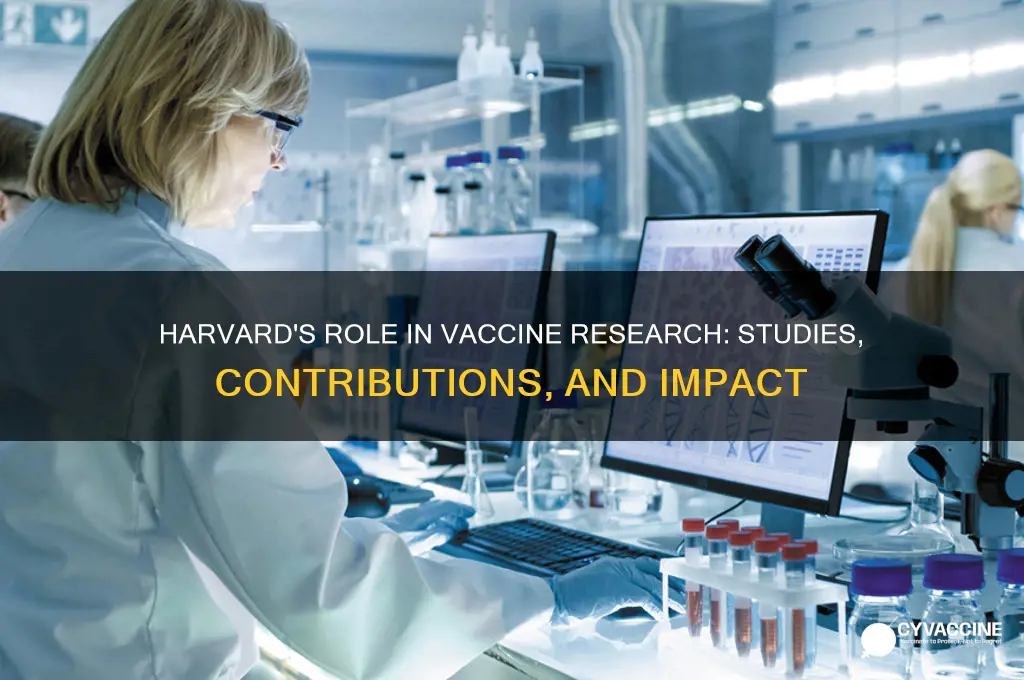 has harvard done any vaccine studies