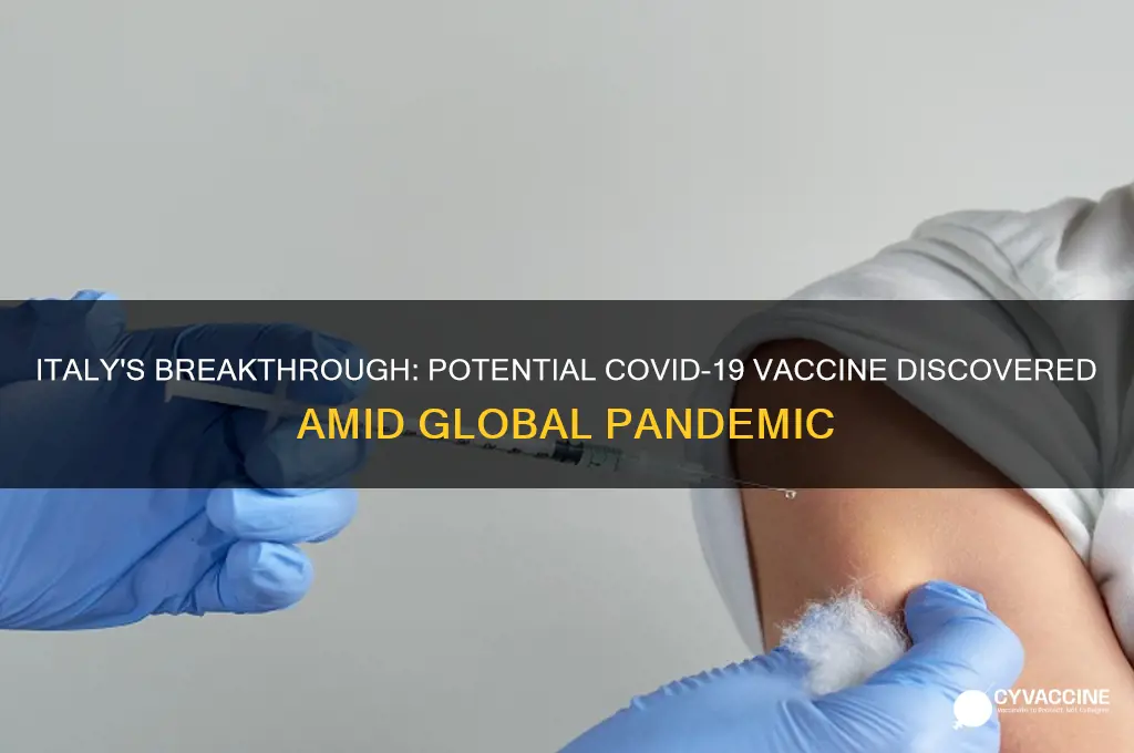 has italy found a vaccine for corona virus