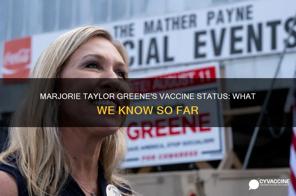 has marjorie taylor green been vaccinated