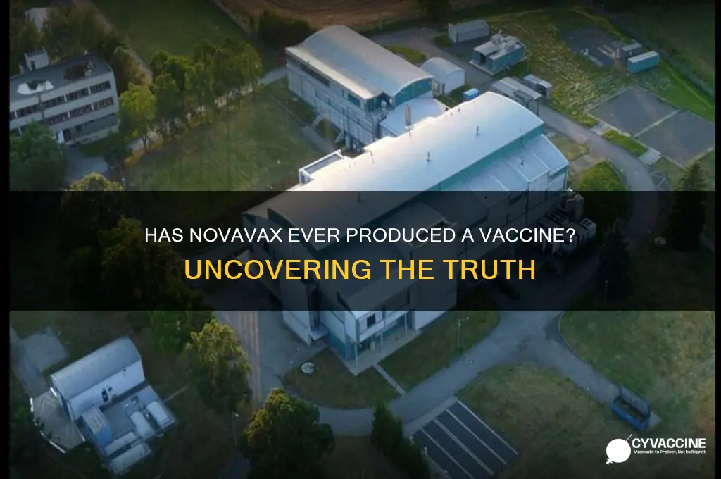 has novavax ever produced a vaccine