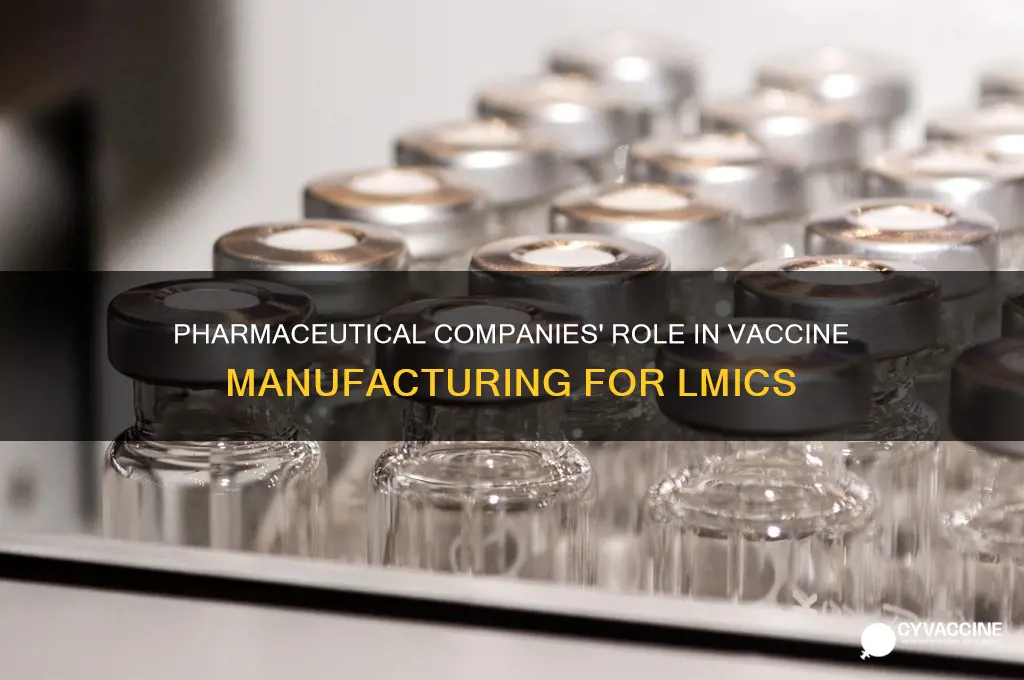 has pharmaceutical companies helped in vaccine manufacturing in lmics
