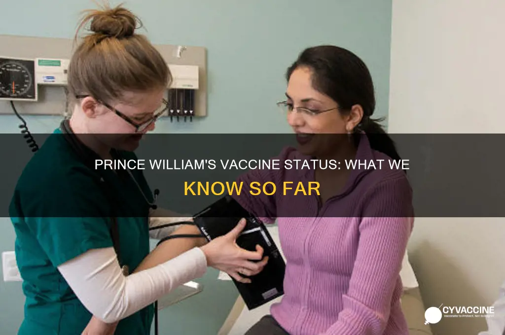 has prince william had the vaccine