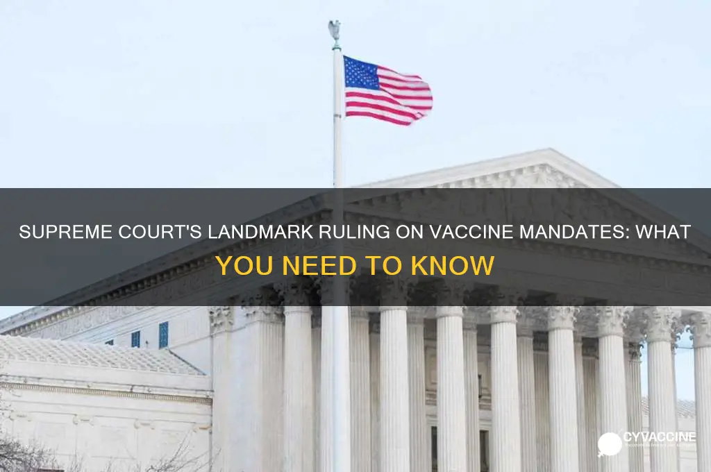 has supreme court ruled on vaccine