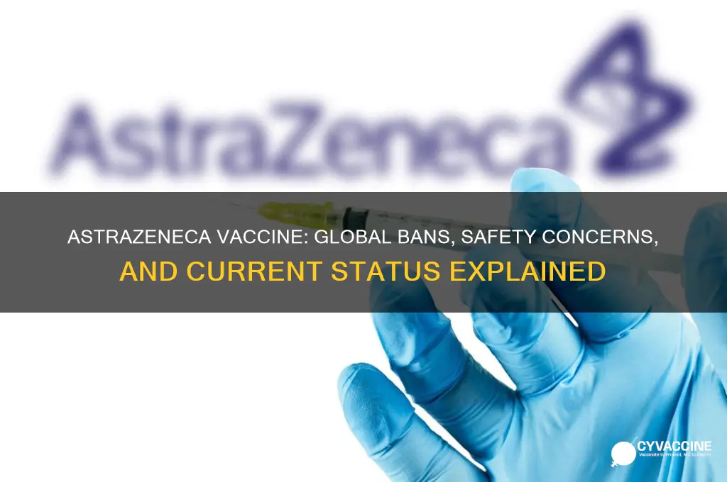 has the astrazeneca vaccine been banned